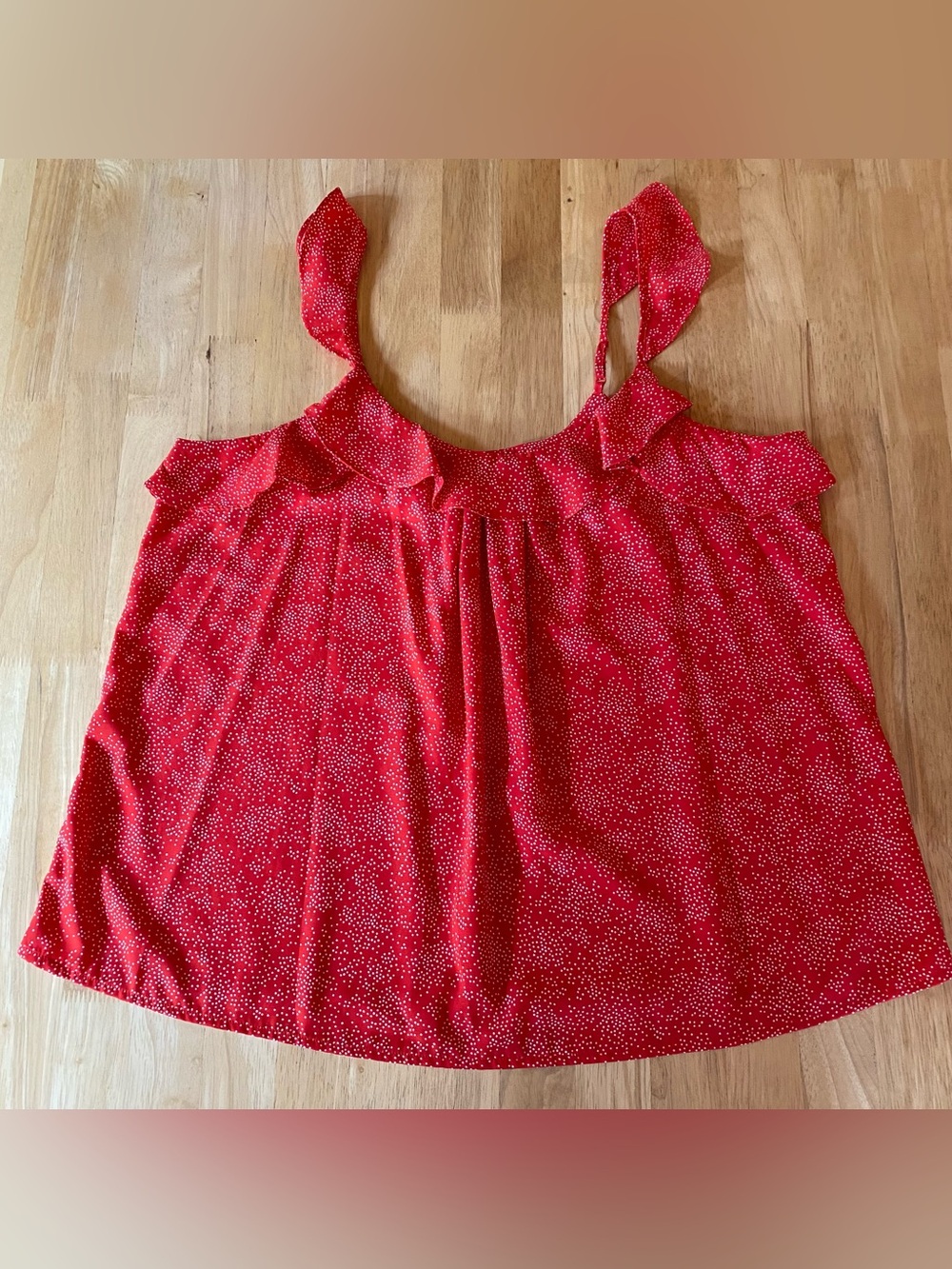 Collective Concepts Red Polka Dot Tank Top